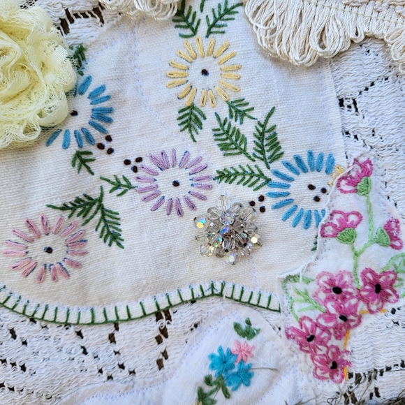 Artsy Boho Upcycled Scarf/Wrap - Picture 6 of 16